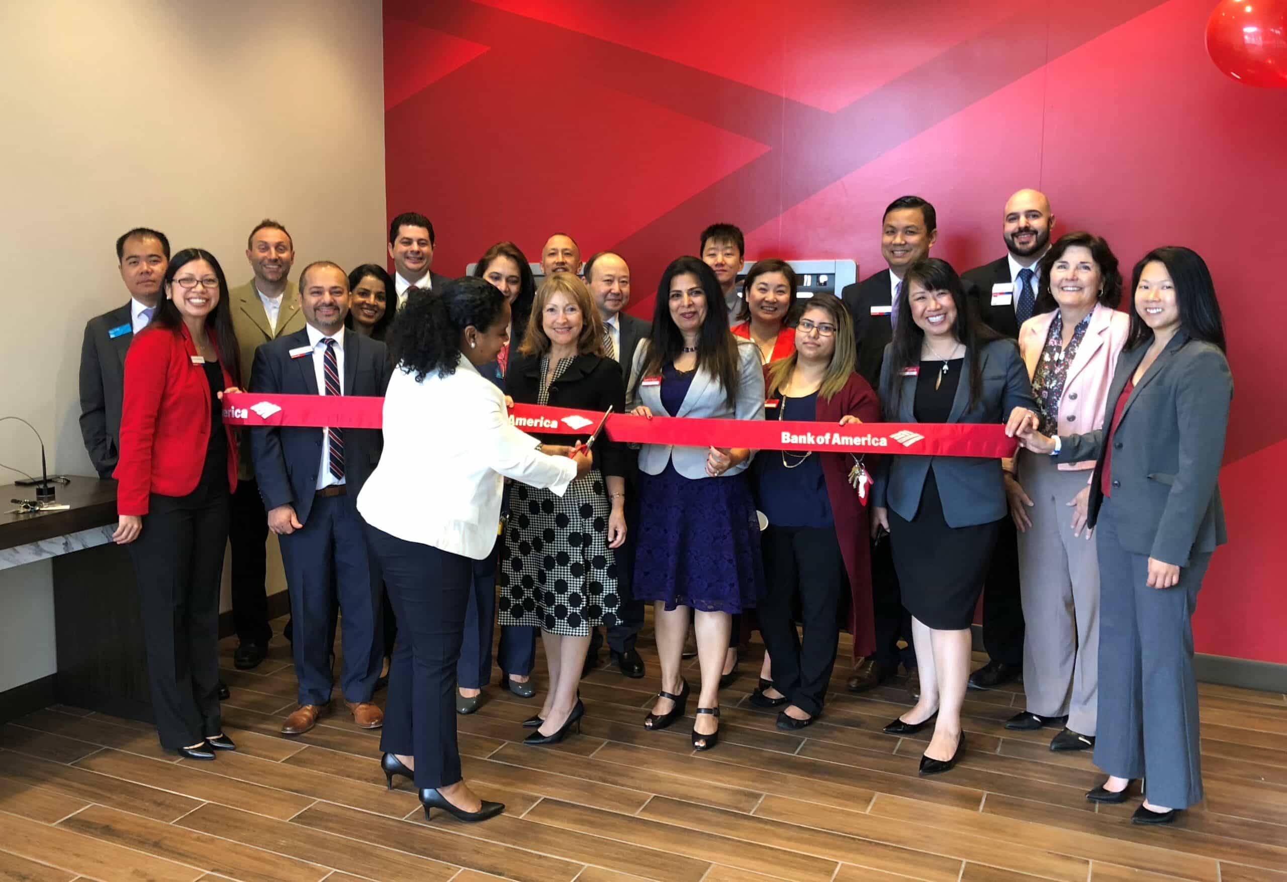 Bank of America's grand opening in Palo Alto, October 4, 2018